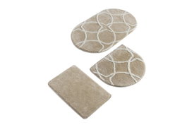 Mijölnir Bonne - Rock Juego de alfombrillas de baño de 3 piezas Multicolor